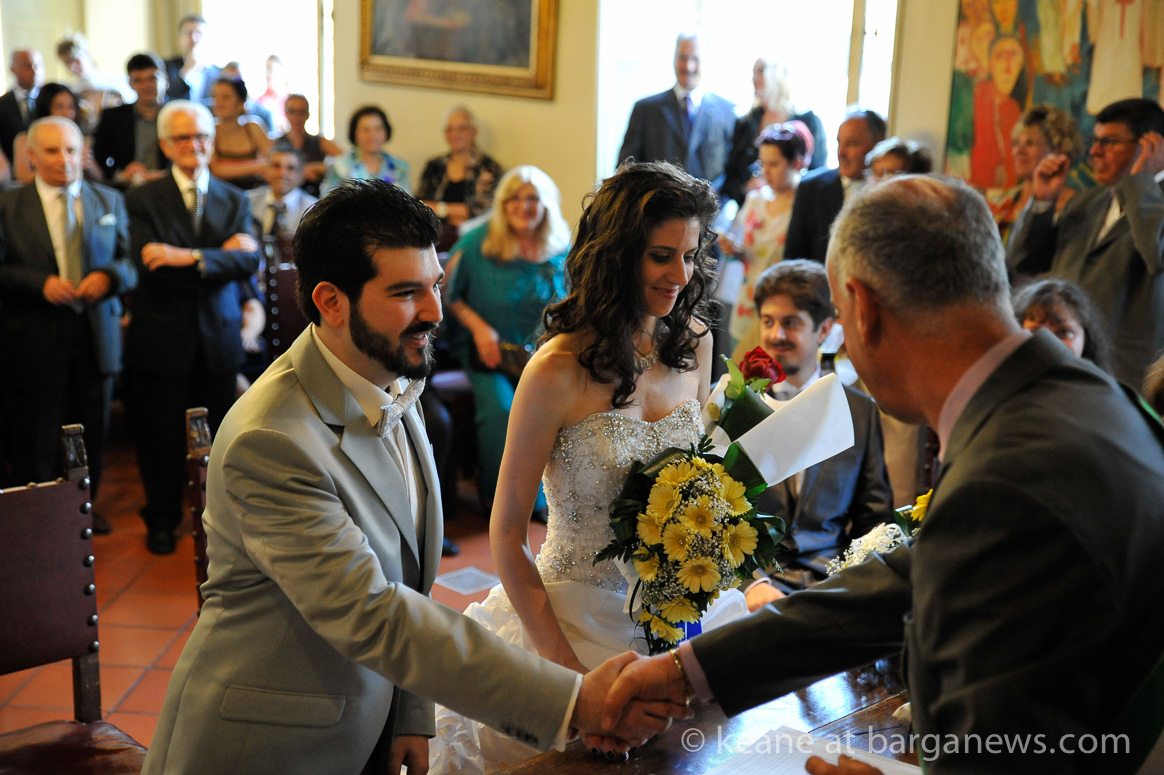 Yuri Nirta and Claudia Pastorini marry in Palazzo Pancrazi