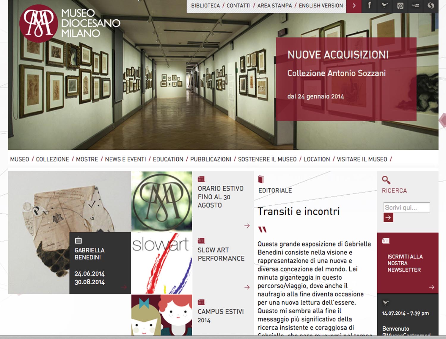 Slow Art exhibition at Il Museo Diocesano, Milano