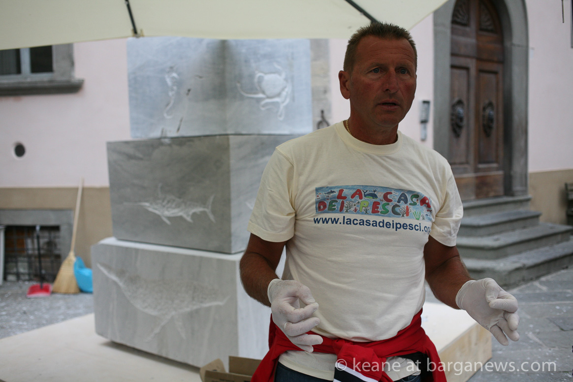 Paolo the fisherman arrives in Barga