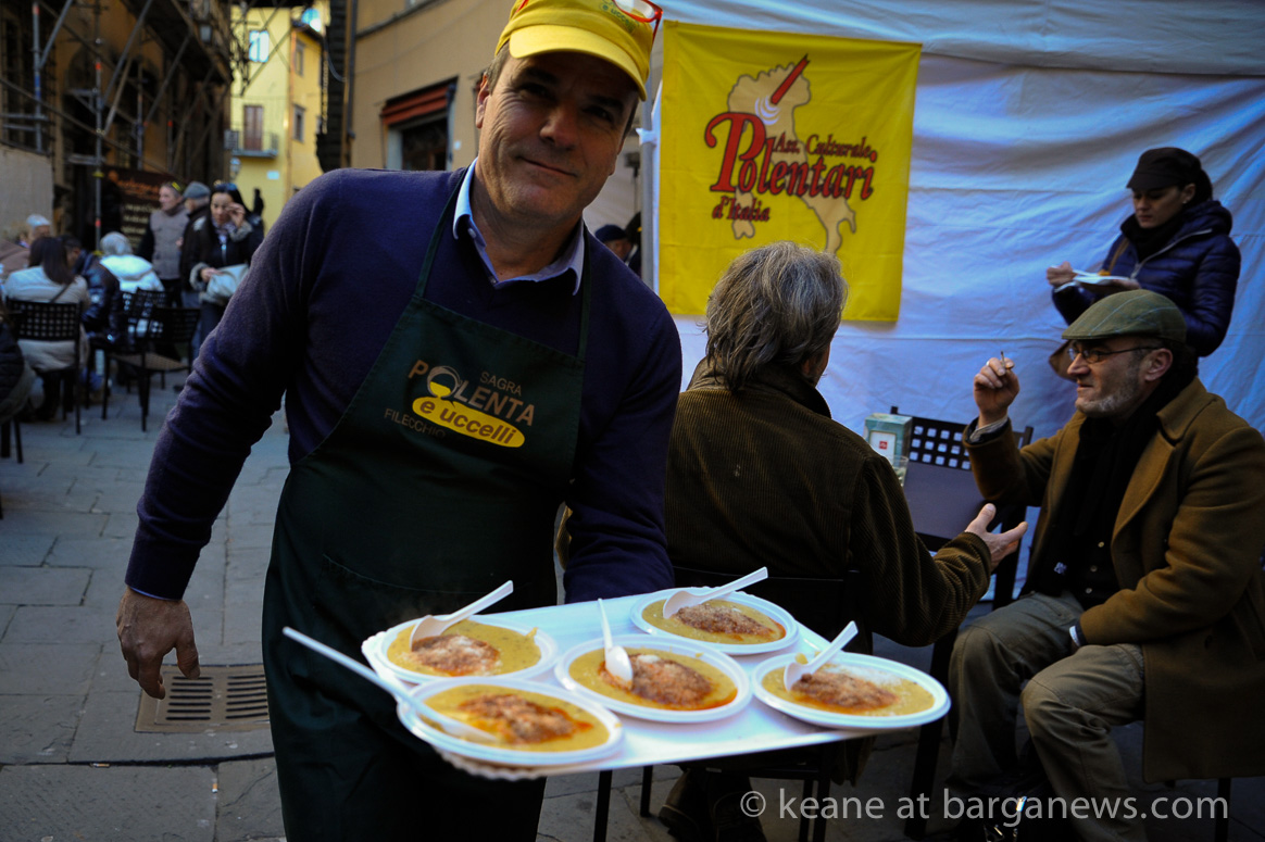 Polenta in the piazza