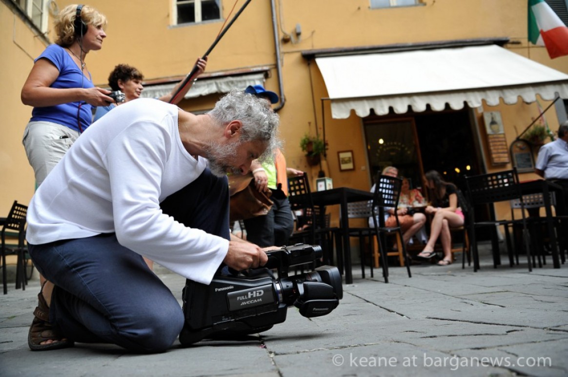 Film shot in Barga projected in the piazza