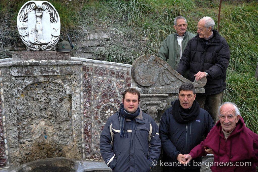 Fountain completely restored by the Alpini