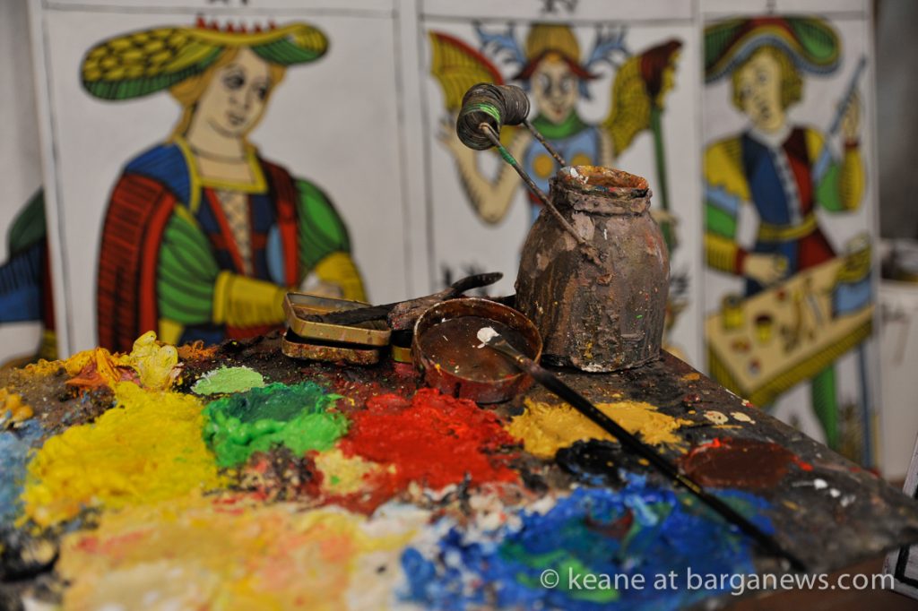 The Tarot card paintings