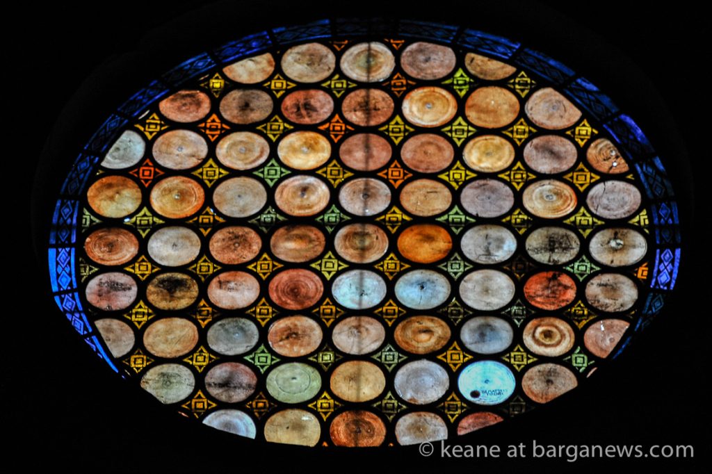 Stained glass windows in the Duomo