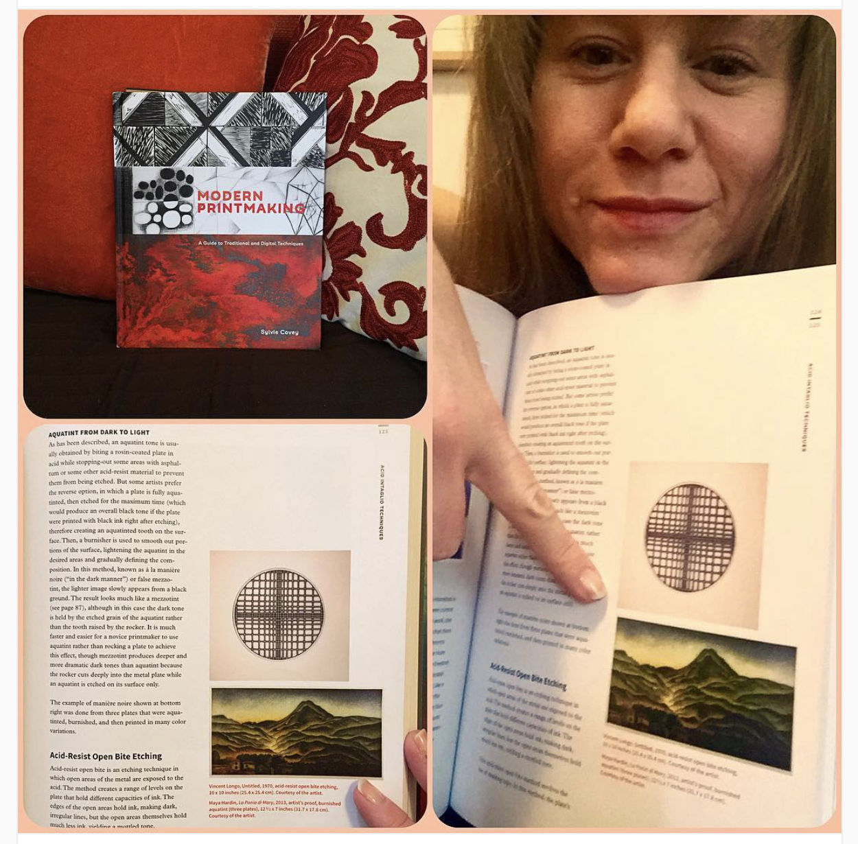 Maya Hardin and Barga in new print technique book