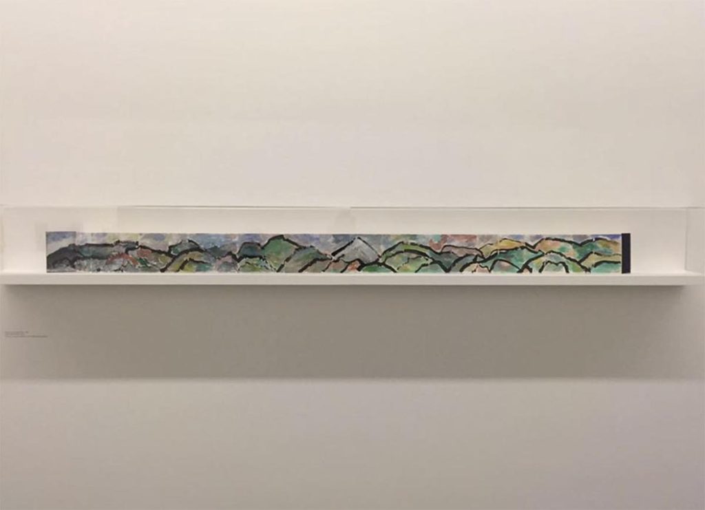 Etel Adnam: Painting of Barga in Serpentine Gallery, London