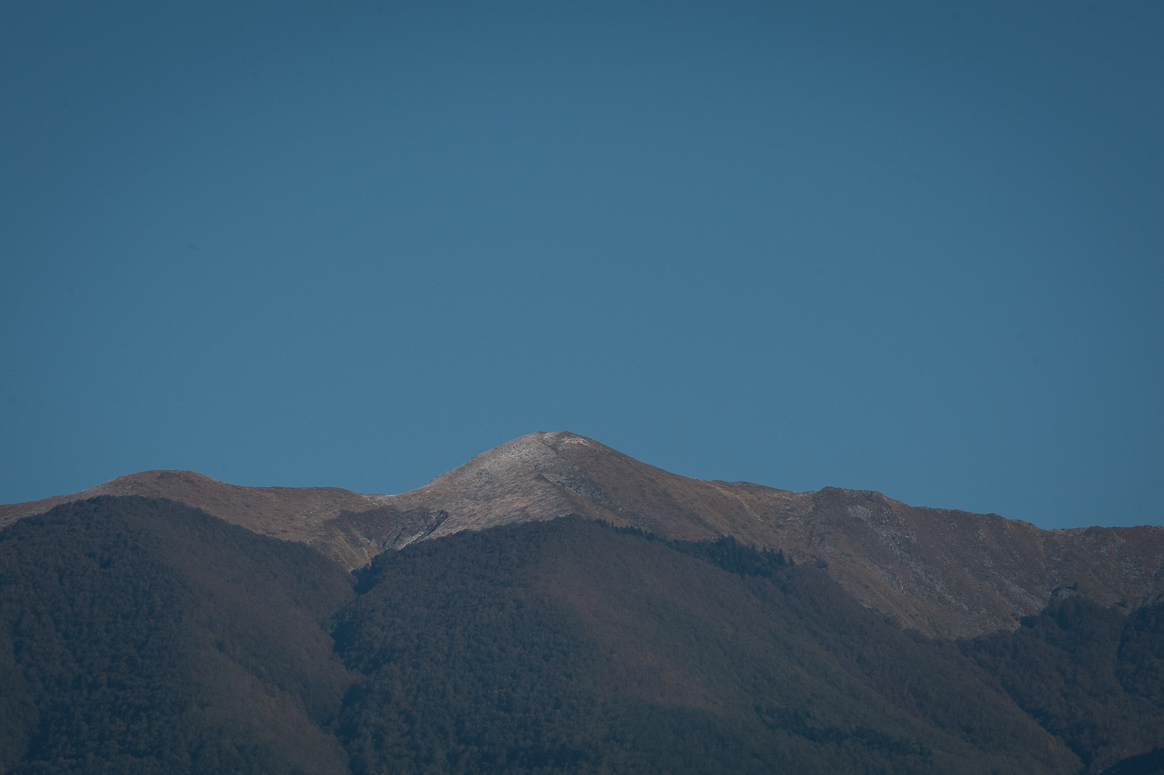 First snow of the season on the mountains
