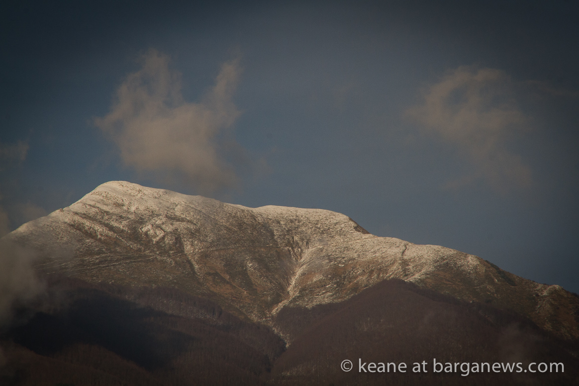 First serious snowfall on the mountains