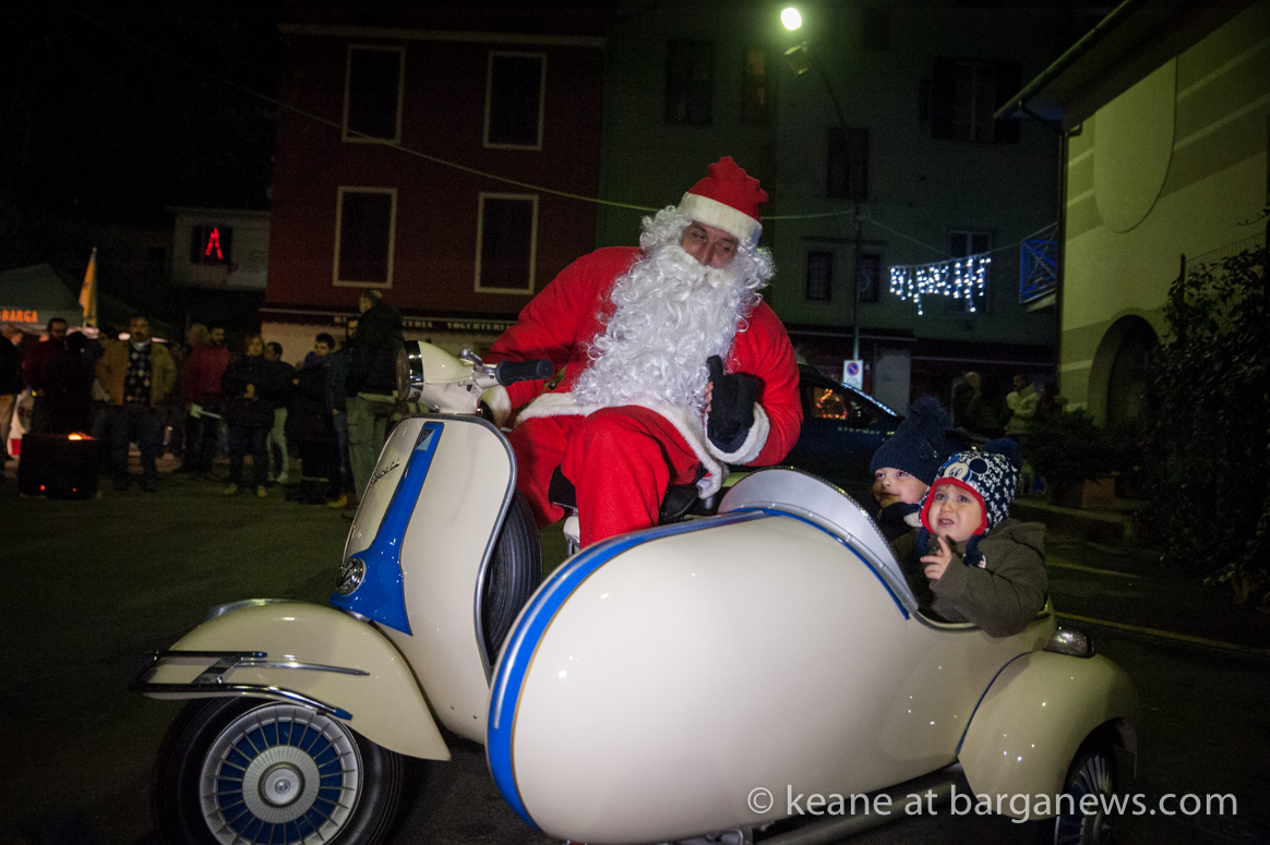 10th Annual Torchlight procession on Vespa