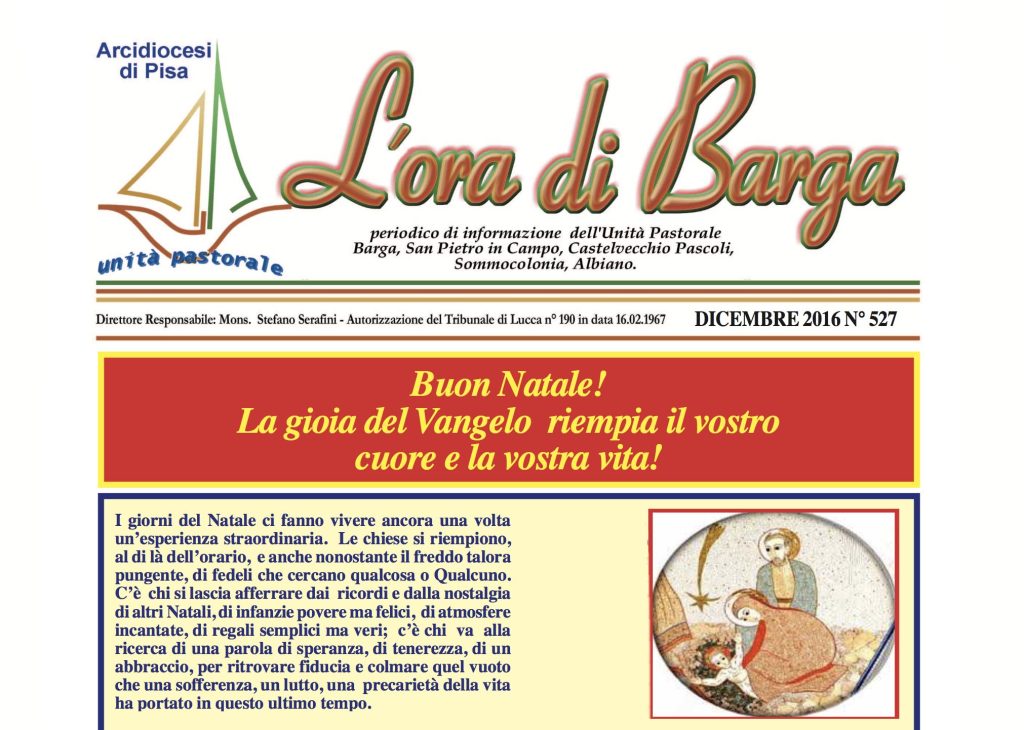 L’ora di Barga – Dicembre 2016 – 527