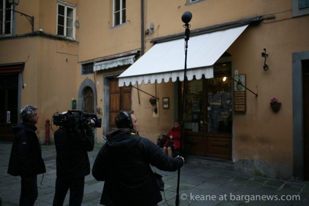 BBC TV airs program featuring Tamzin Outhwaite in Barga