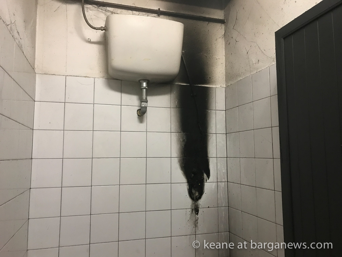 Vandalism in Barga