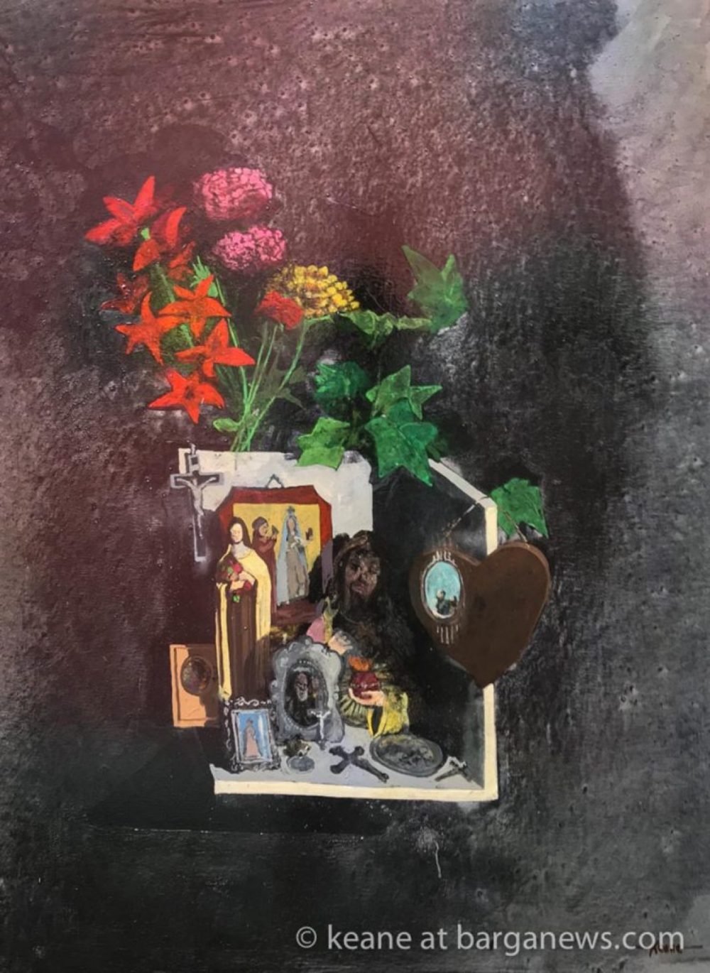 plastic flower paintings keane 5