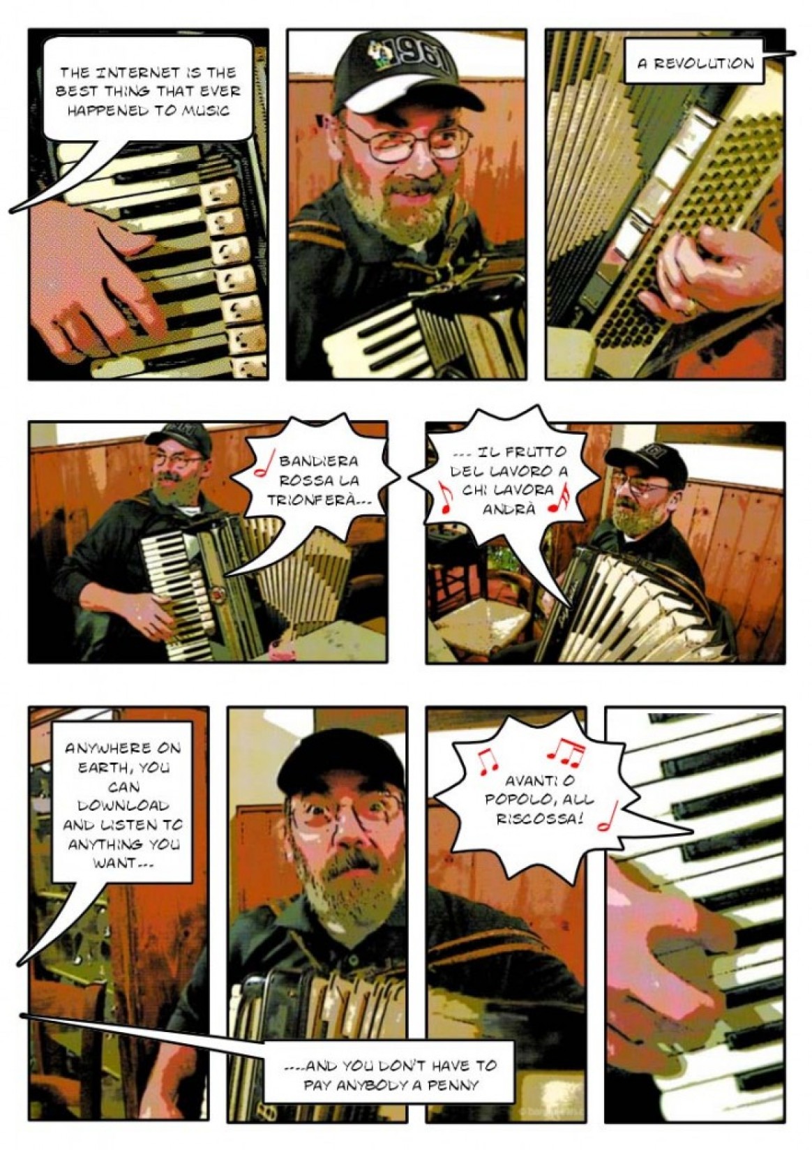 The Da Aristo comic strip