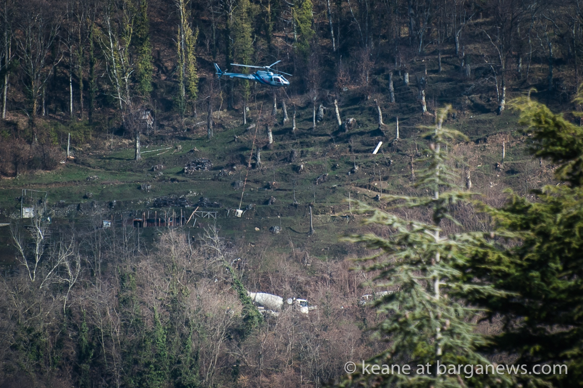 Helicopter action below Sommocolonia