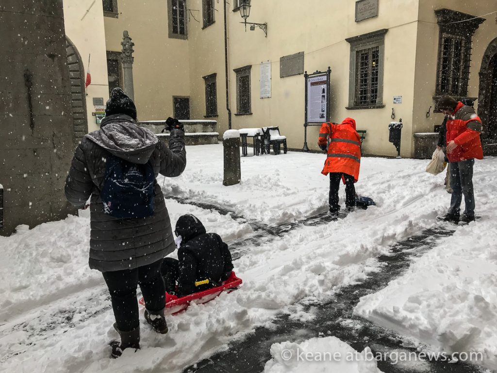 1st March and the snow comes down