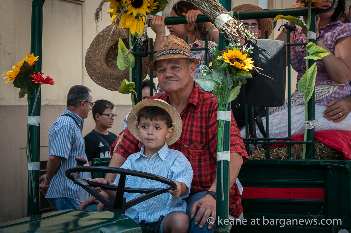 Tractors on the road for the trebbiatura festival