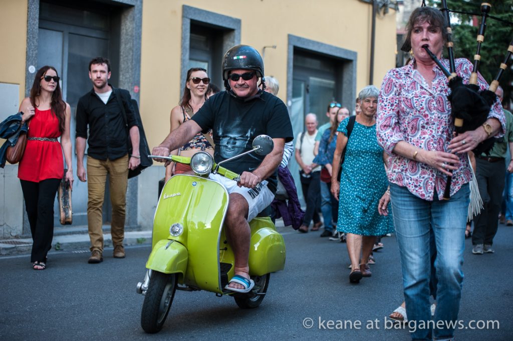 Polenta and bagpipes  at La Cantina del Vino