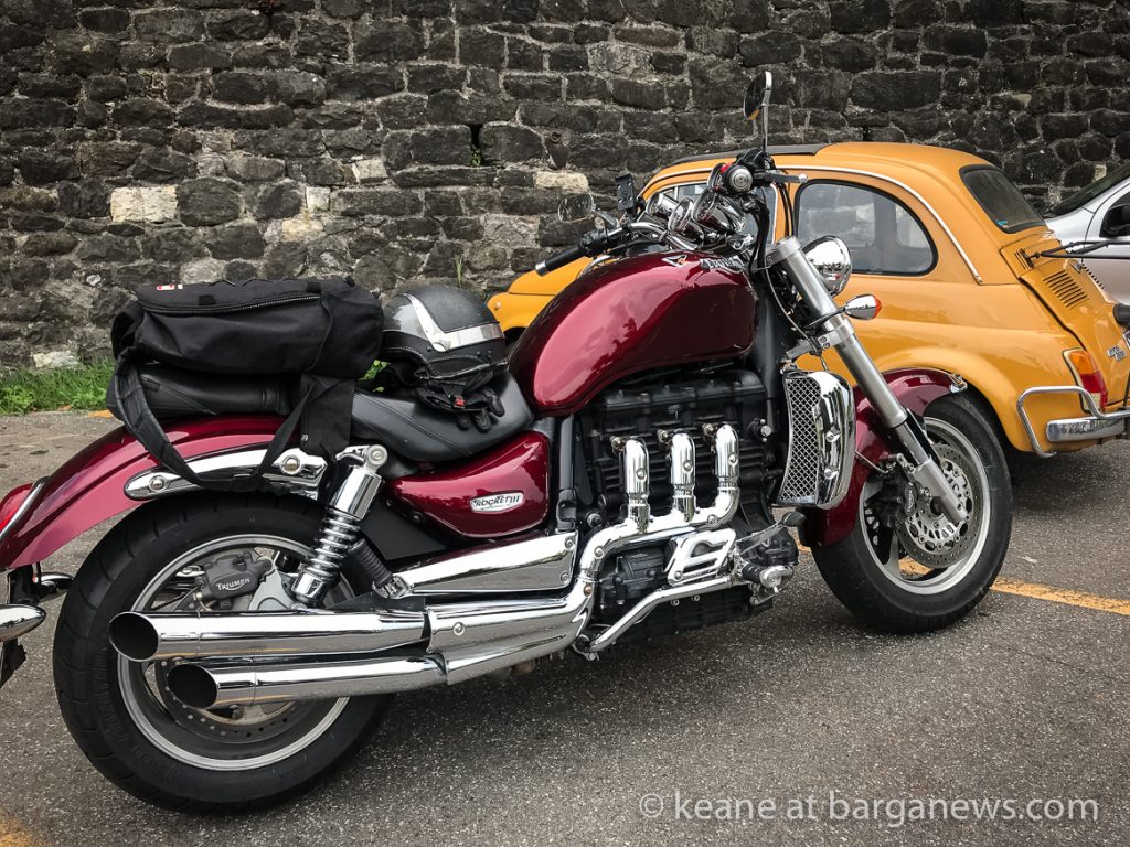 Motorbike rally calls into Barga