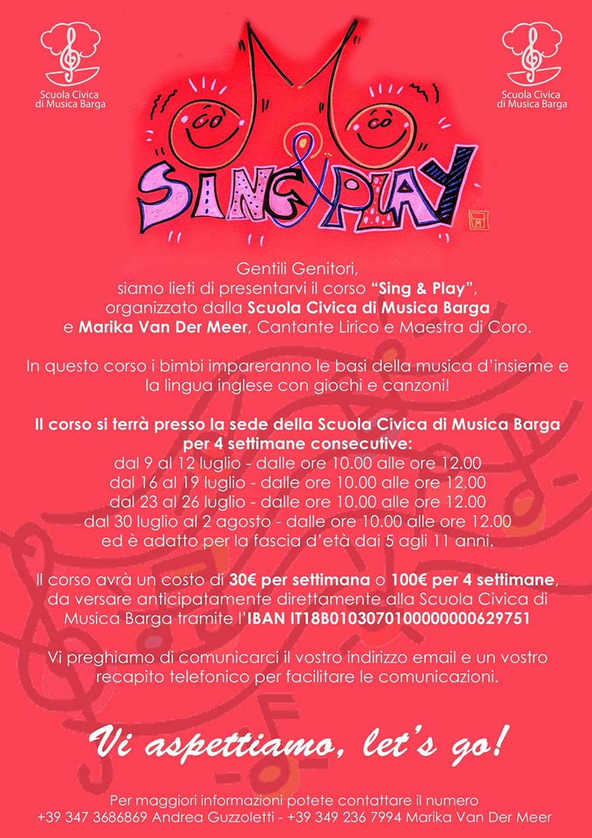 Sing and play – choir, songs, play and english language