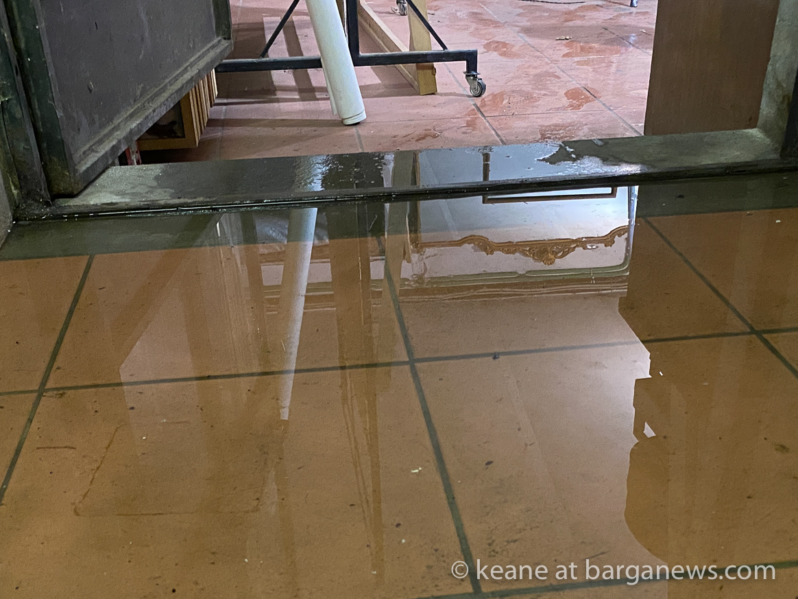 Flood damage in the studio (again)