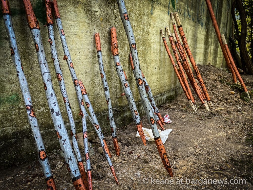 Art installation in Parco Buozzi