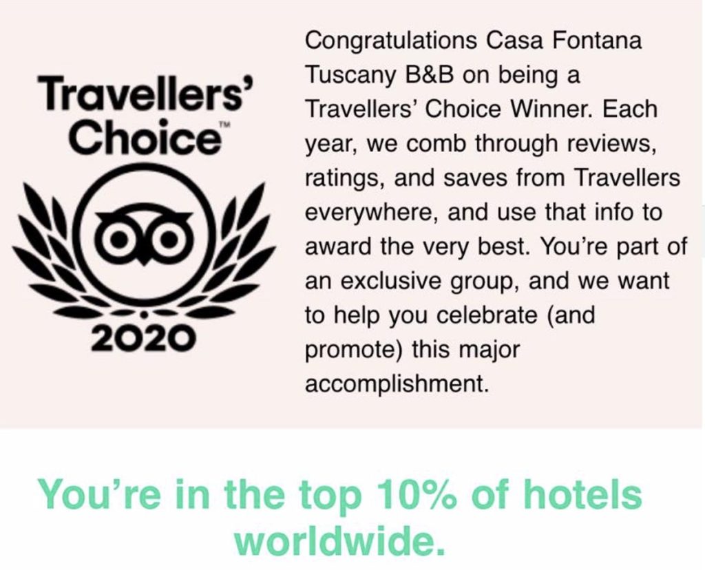 Casa Fontana – Travellers’ Choice 2020