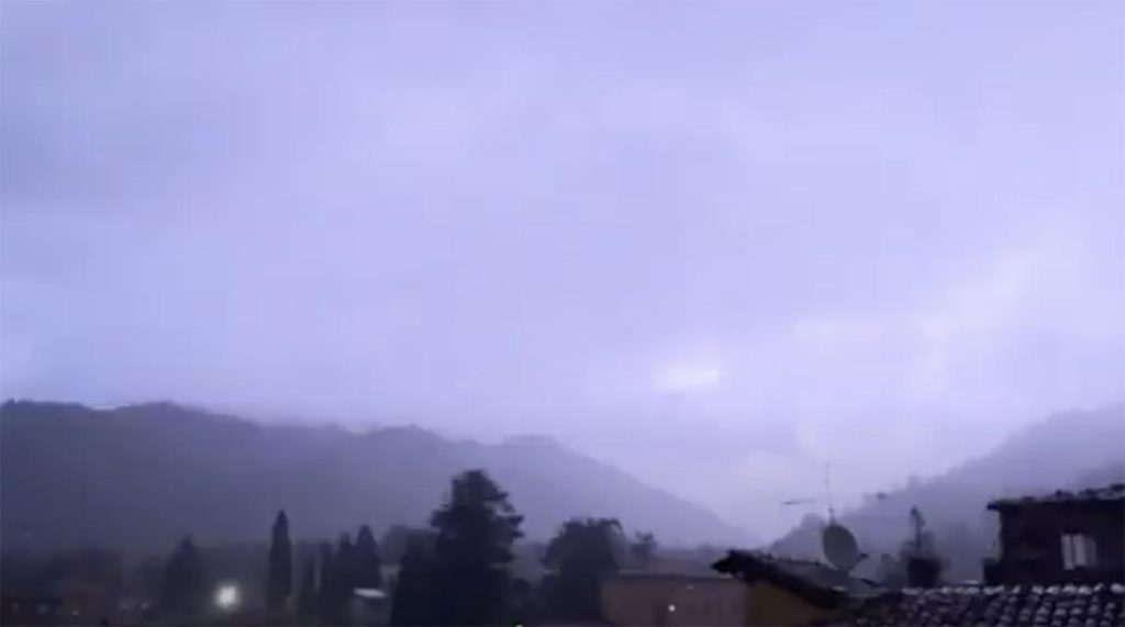 Torrential rain in Barga