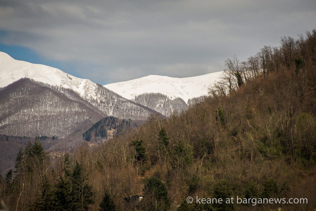 Snow on the mountains 14th March 2021