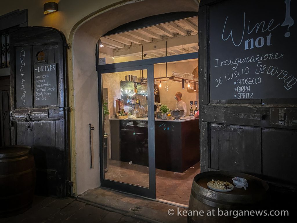 “Wine not” inaugurazione in Barga Vecchia