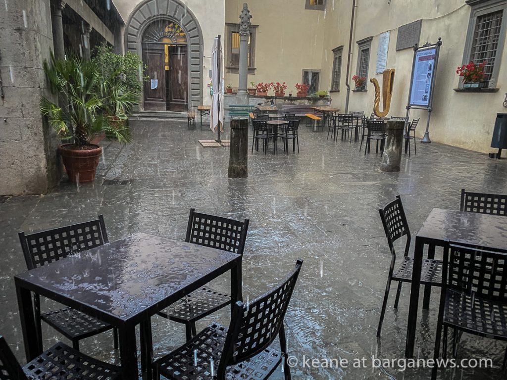 Finally the weather breaks in Barga