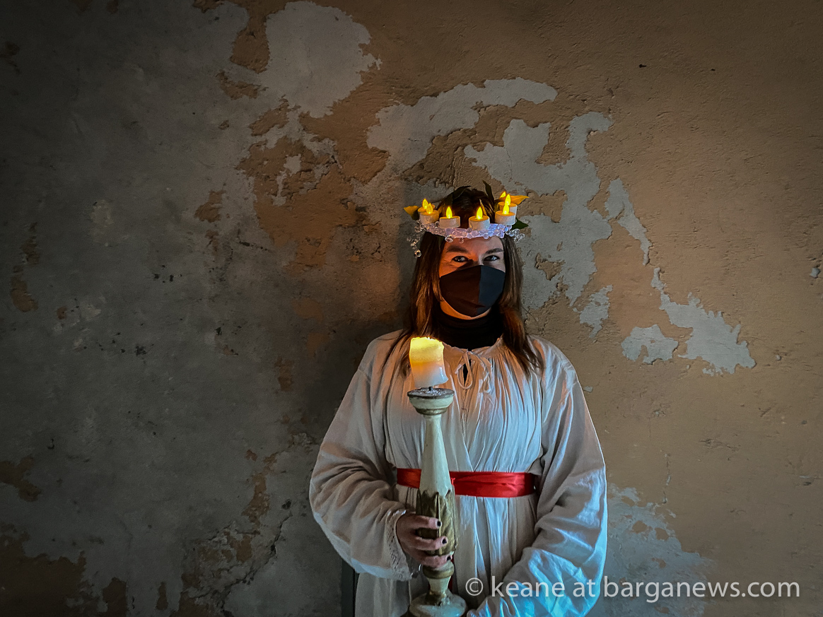 13th December is traditionally Santa Lucia, the shortest day of the year.