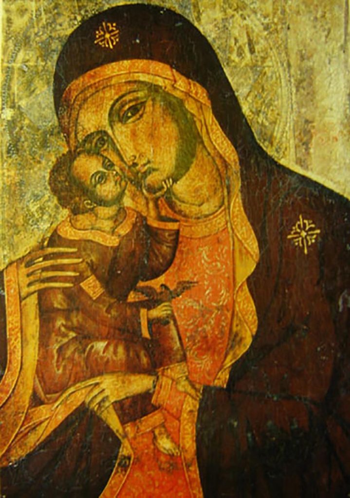 14th Century icon in the mill of San Cristofero