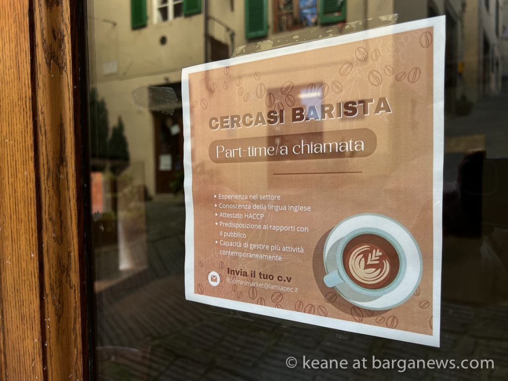 New business in Barga Vecchia