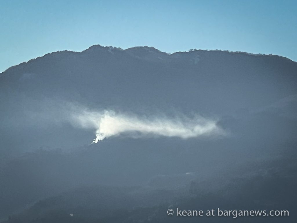 February afternoon – sunshine and smoke