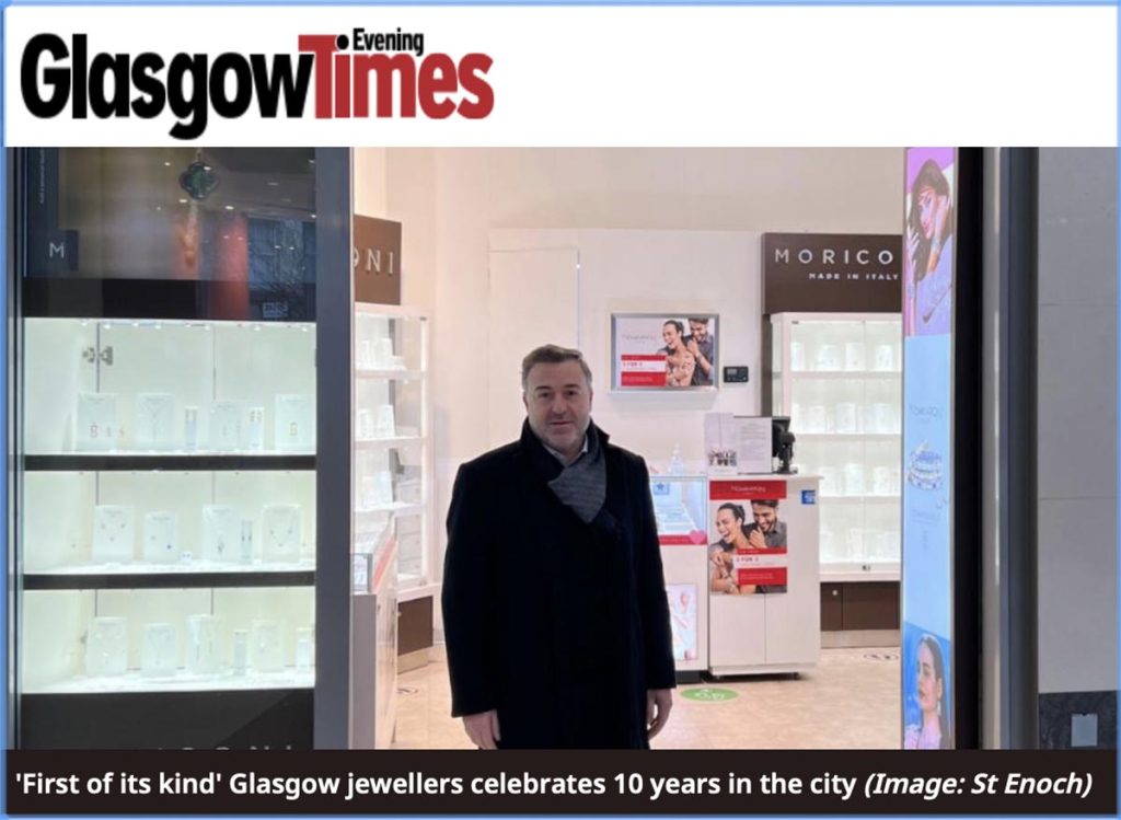 Glasgow jeweller – William Moriconi celebrates a decade