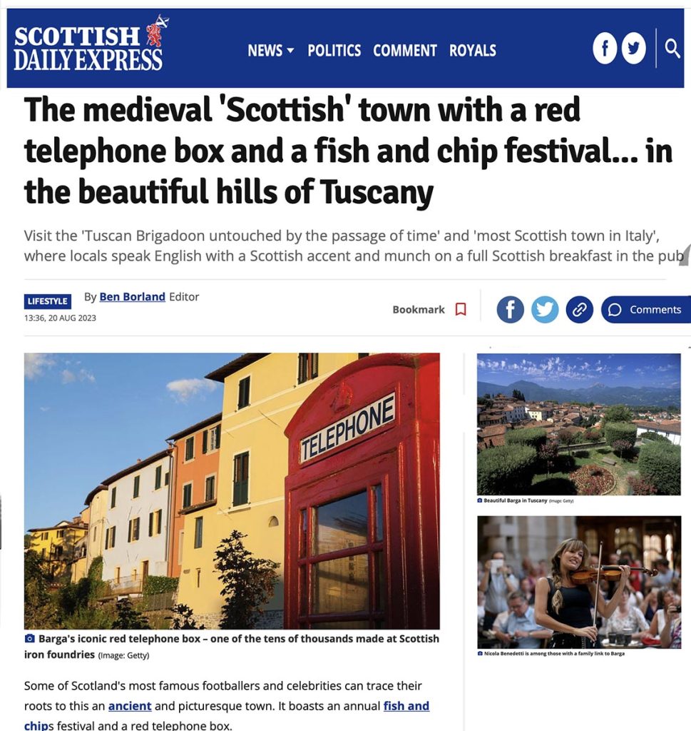 Barga di nuovo nelle notizie internazionali