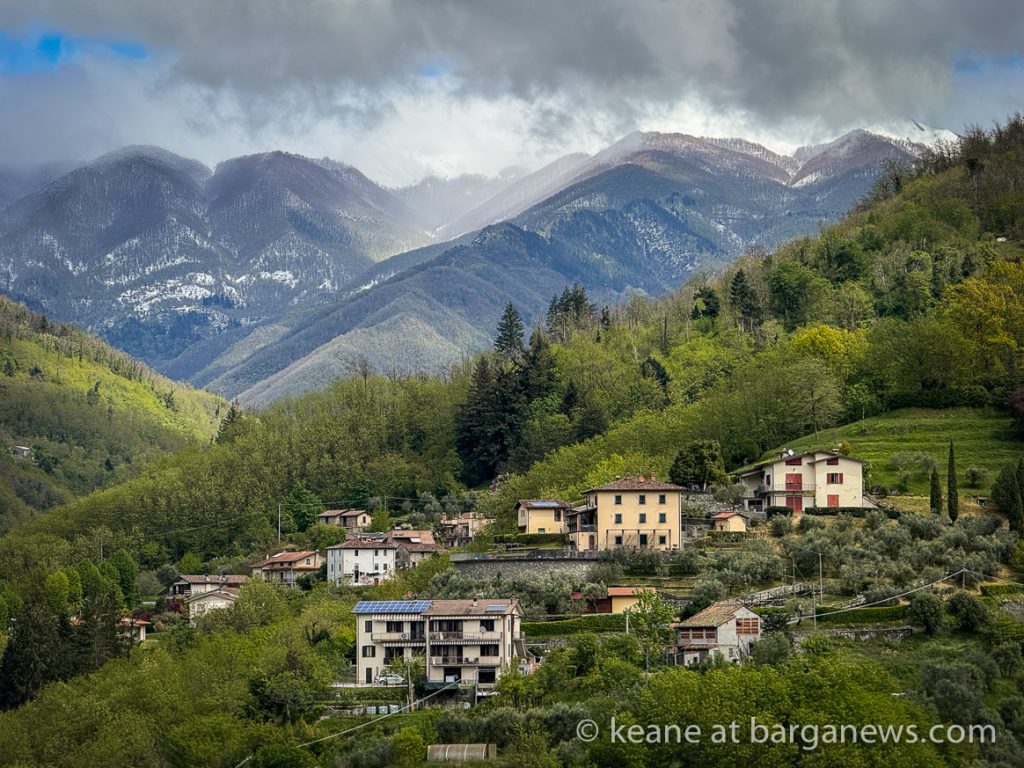 23rd April and snow surrounds the city