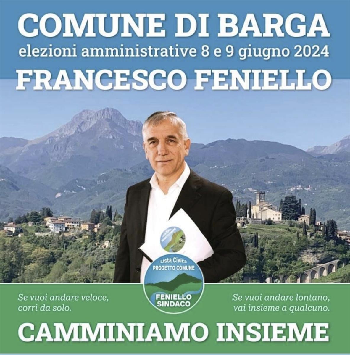I candidati al consiglio per Progetto Comune – Feniello sindaco