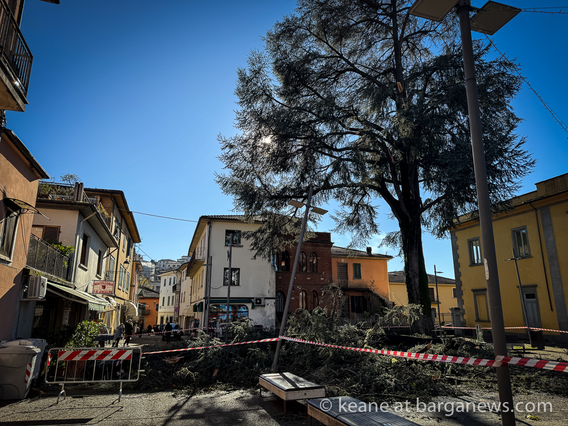 Some storm damage in Barga last night