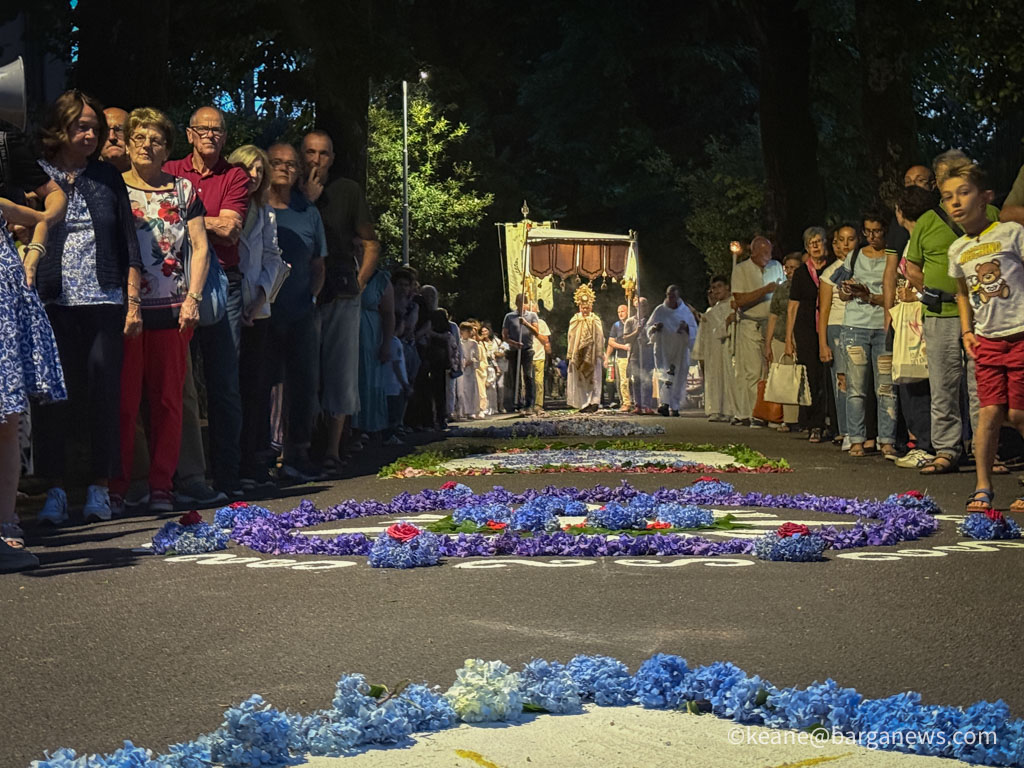 The flowers of Corpus Domini procession