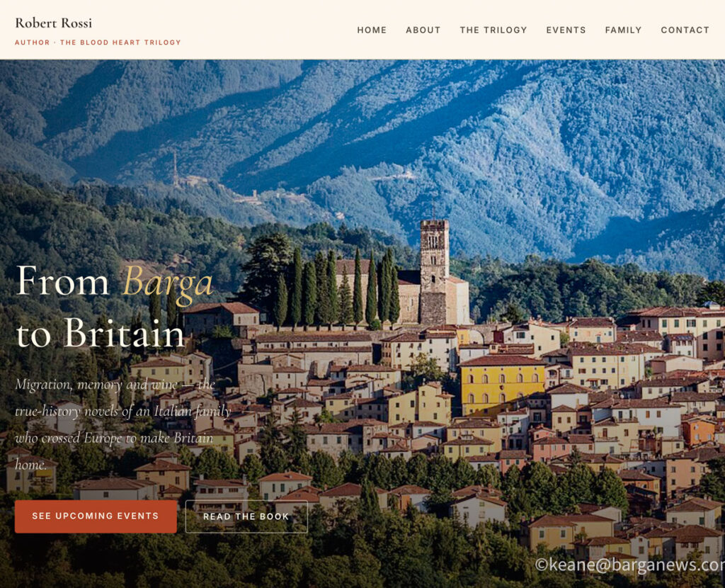 From Barga to Britain – new website