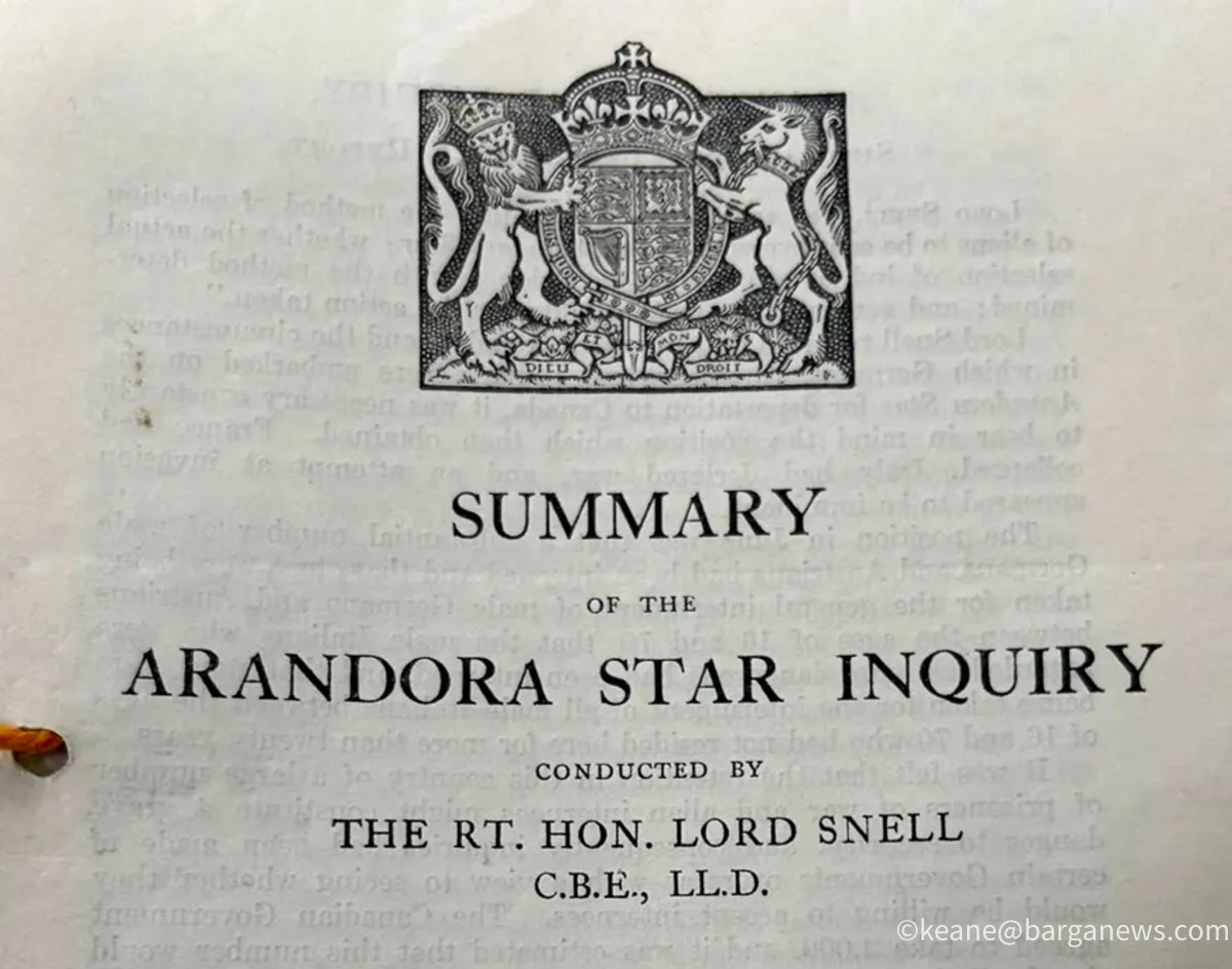The Arandora Star:  The Official Lord Snell Inquiry