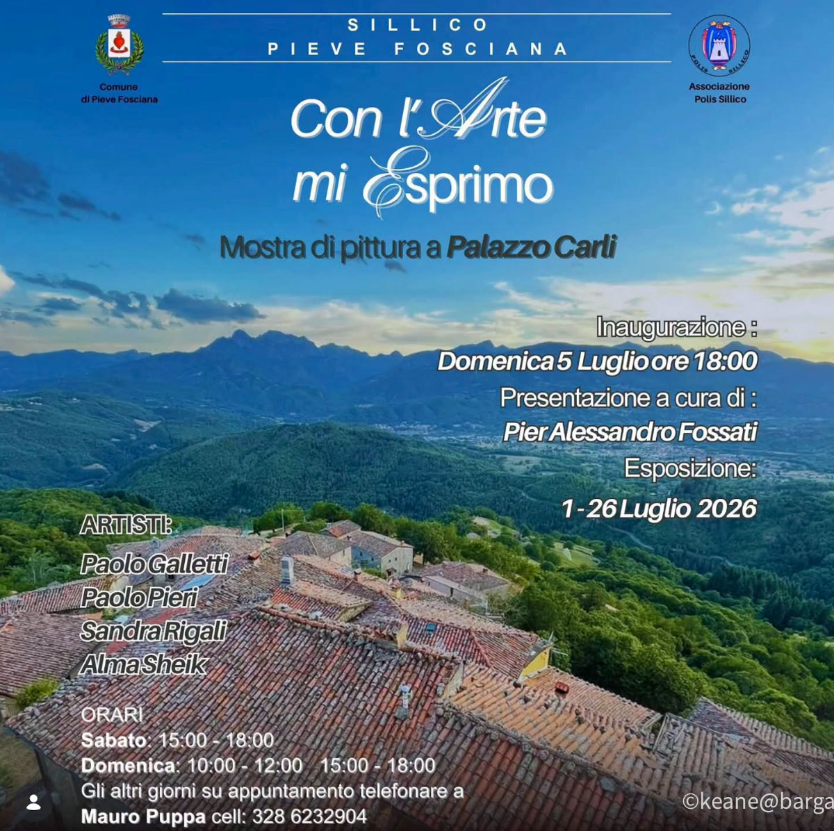 Mostra di Pittura a Palazzo Carli – Sillico