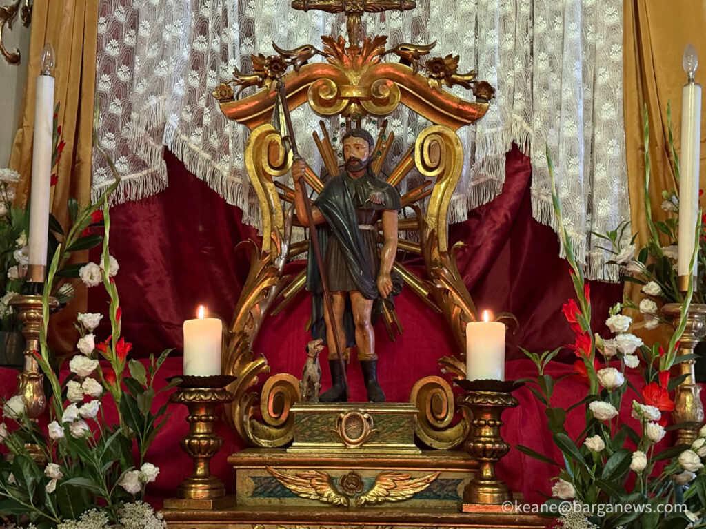 San Rocco, his dog, Black Death and Barga