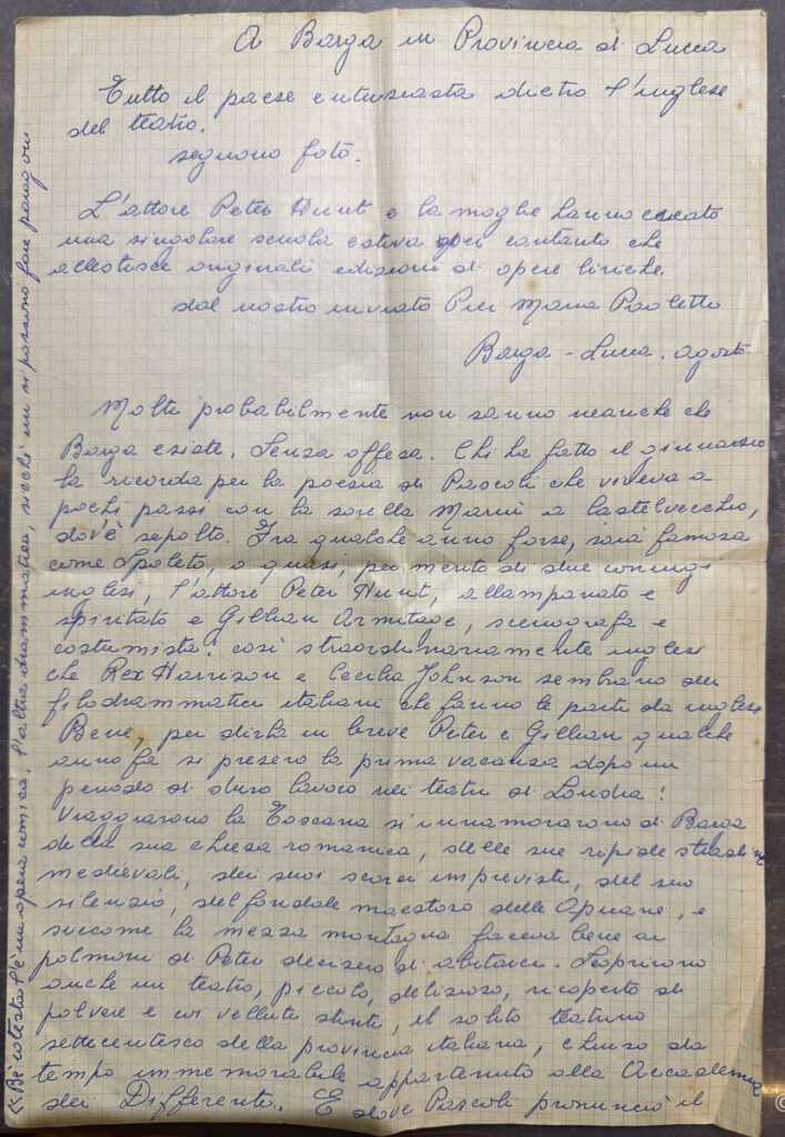 A Handwritten Article Reveals the Early Days of Opera Barga